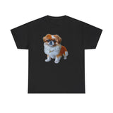 Pekingese Puppy Unisex Classic Heavy Cotton Tee