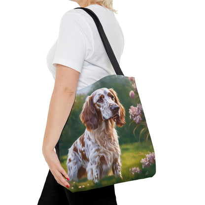 English Setter Polyester Tote Bag (AOP)
