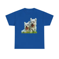 Adorable West Highland Terriers Unisex Heavy Cotton Tee