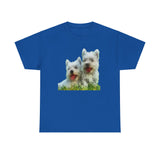 Adorable West Highland Terriers Unisex Heavy Cotton Tee