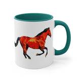 Horse 'Old Red' Accent Coffee Mug, 11oz