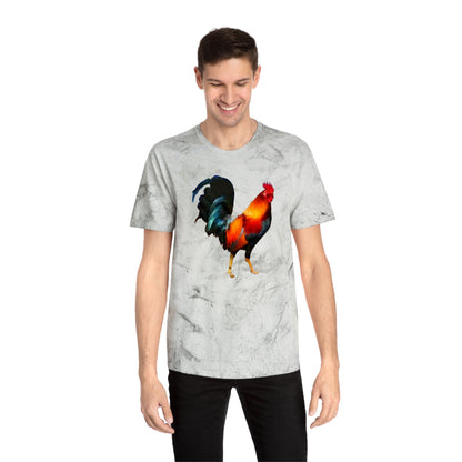 Rooster 'Silas' Unisex Cotton Color Blast T-Shirt