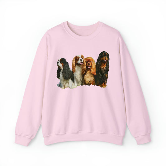 King Charles Spaniels 'Cavalier Club' Unisex Crewneck Sweatshirt