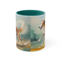 Saluki 11oz Accent Mug