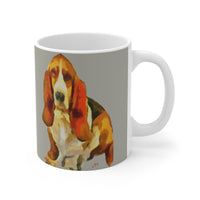 Basset Hound 'Lautrec' - Ceramic Mug 11oz