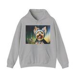 Yorkie #3 50/50 Hooded Sweatshirt
