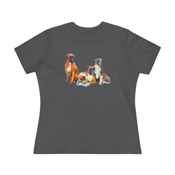 Boxer Quartet Women's Relaxed Fit Cotton Tee -
