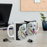 Elegant Great Pyrenees - Ceramic Mug - Exquisite Artwork, Non-Custom Design