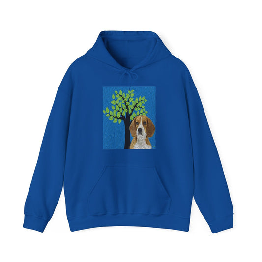 Beagle 'Hopper' Unisex 50/50 Hoodie