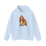 Basset Hound 'Lautrec' Unisex 50/50 Hoodie