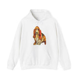 Basset Hound 'Lautrec' Unisex 50/50 Hoodie