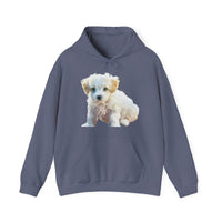 Bichon Frise Unisex 50/50 Hoodie: A Cozy Canvas of Canine Charm