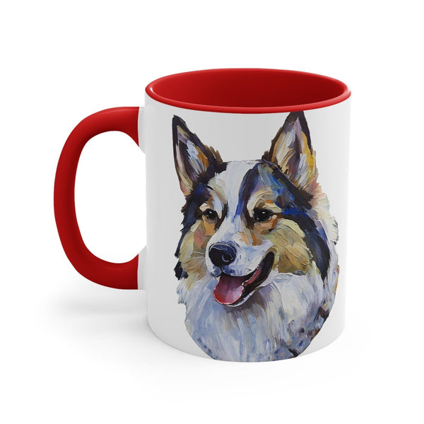 Alaskan Klee Kai - Accent - Ceramic Coffee Mug, 11oz