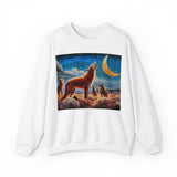Coyotes  - In Moonlight Unisex 50/50 Crewneck Sweatshirt