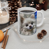 Pomeranian 'Snowball' Ceramic Mug 11oz
