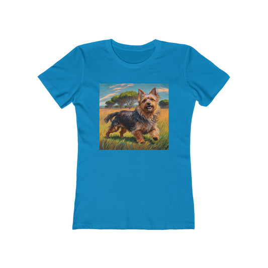 Australian Terrier Women's Slim Fit Ringspun Cotton Tee