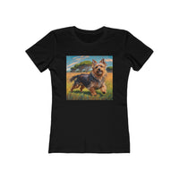 Australian Terrier Women's Slim Fit Ringspun Cotton Tee