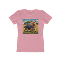 Australian Terrier Women's Slim Fit Ringspun Cotton Tee