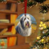 Old English Sheepdog Metal Ornaments