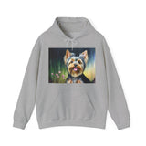 Yorkie #3 50/50 Hooded Sweatshirt
