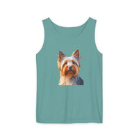 Silky Terrier Unisex Relaxed Fit Garment-Dyed Tank Top