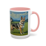 Swedish Vallhund - Ceramic Accent Coffee Mug - 2 Sizes