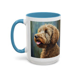 Labradoodle  =- Ceramic Accent Mug - 2 Sizes