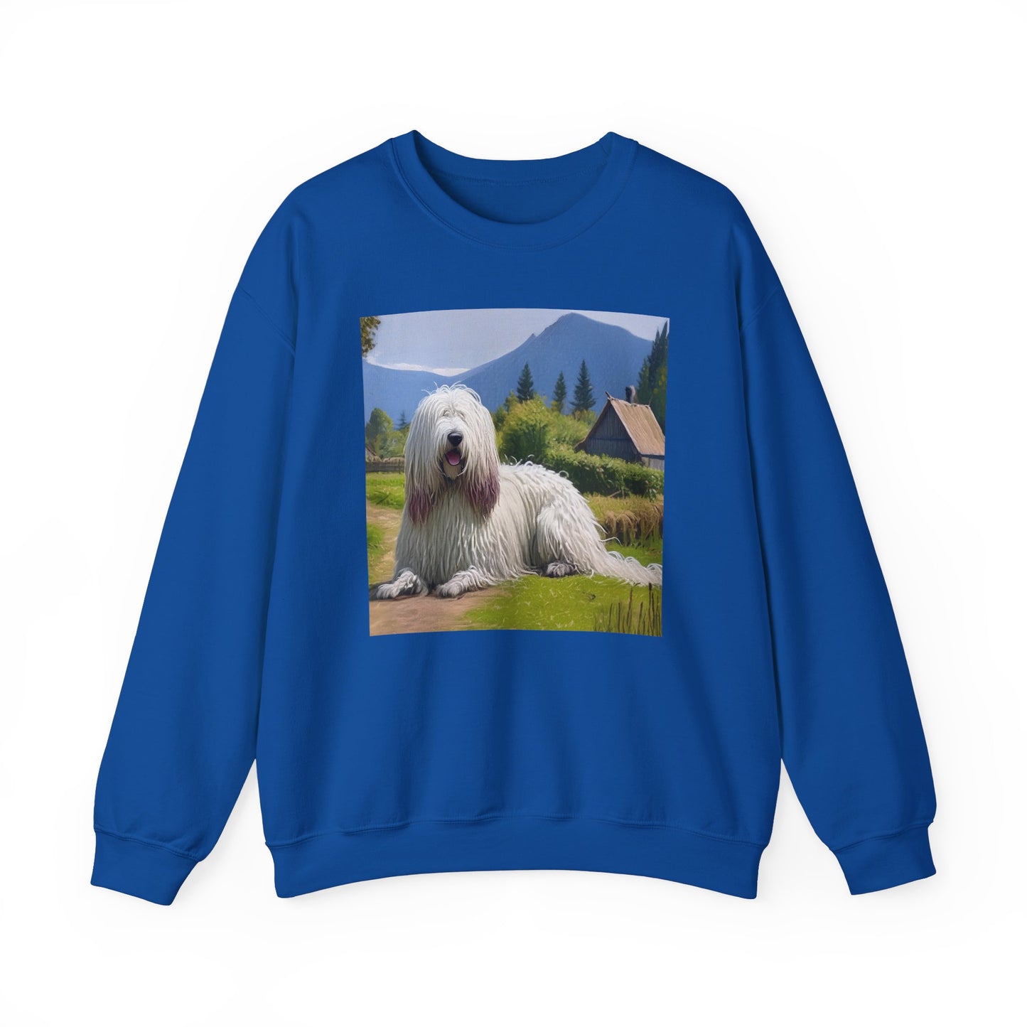 Hungarian Komondor 50/50 Crewneck Sweatshirt