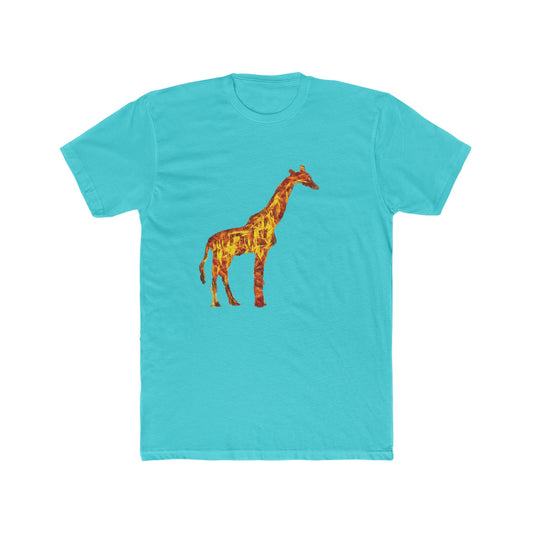 Giraffe 'Camile' --  Men's Fitted Cotton Crew Tee