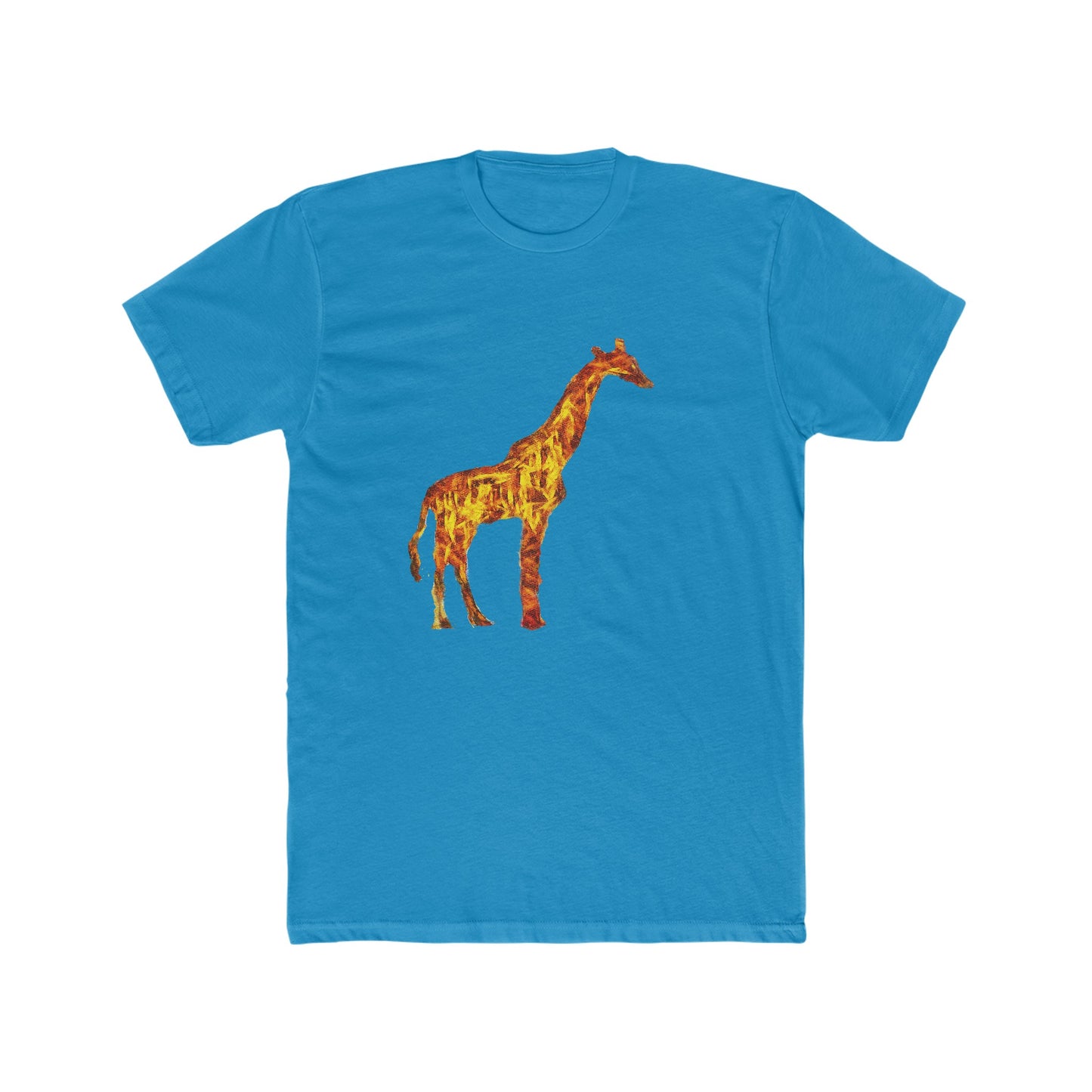 Giraffe 'Camile' --  Men's Fitted Cotton Crew Tee