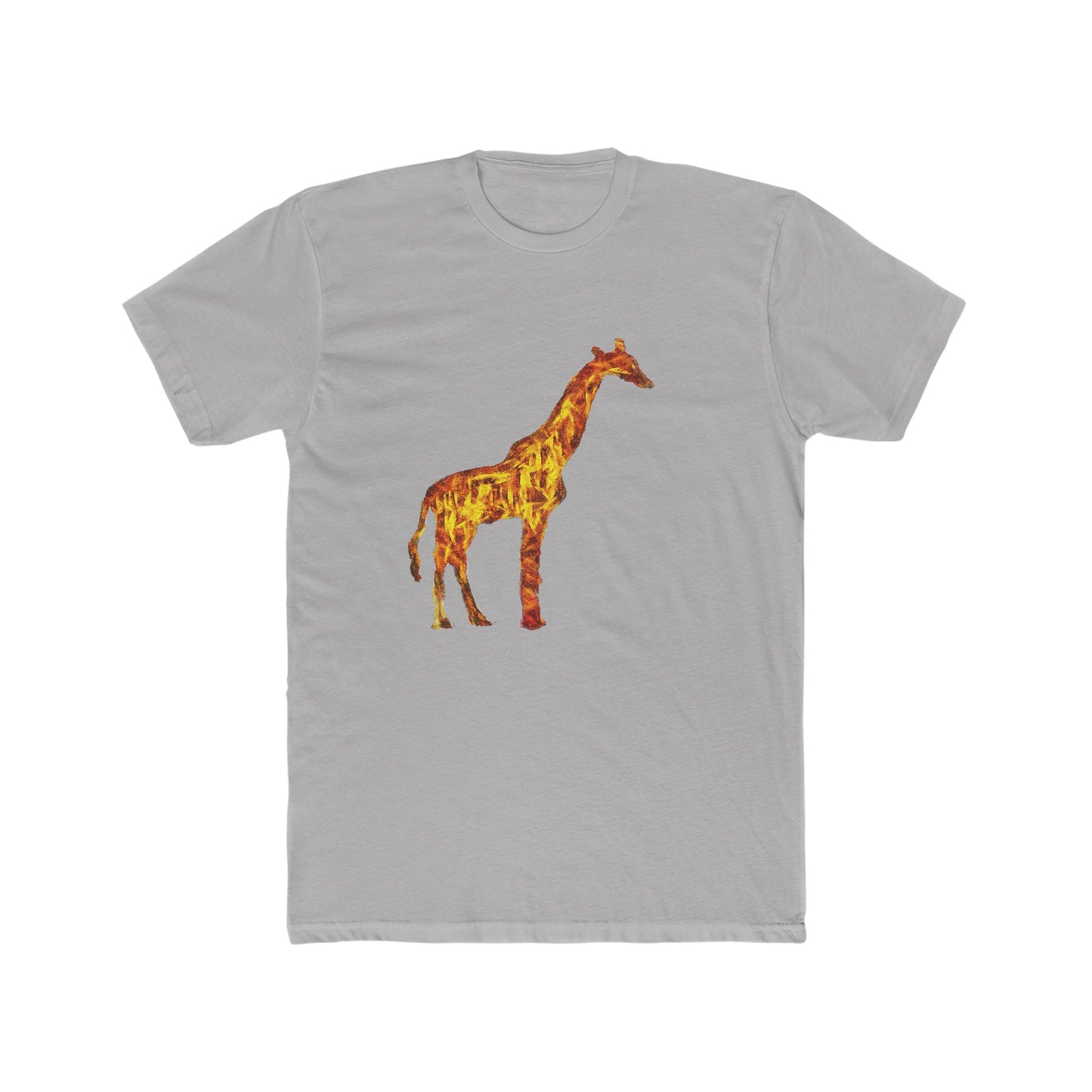 Giraffe 'Camile' --  Men's Fitted Cotton Crew Tee