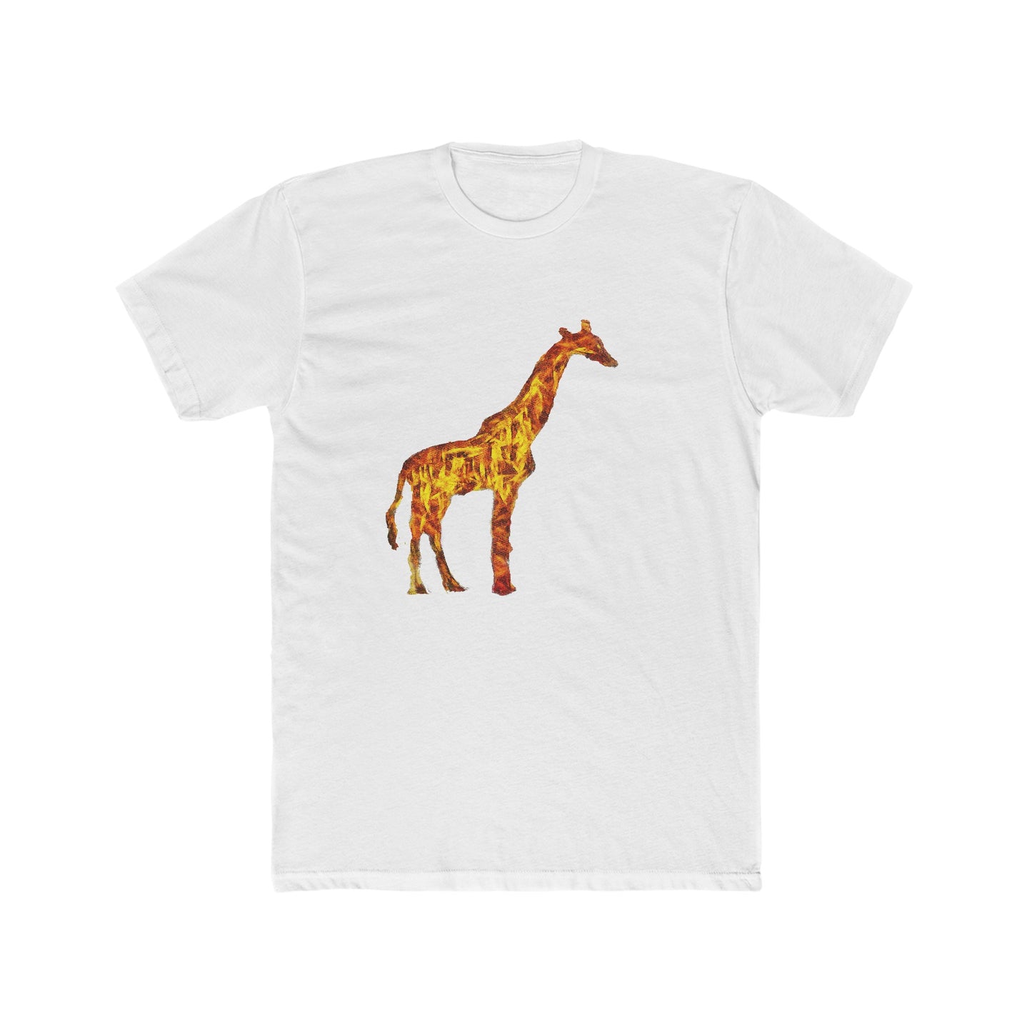 Giraffe 'Camile' --  Men's Fitted Cotton Crew Tee
