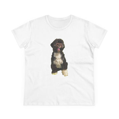 Portuguese Water Dog 'Loco' Women's Midweight Cotton Tee