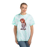 German Shorthair Pointer 'Benny' Unisex Tie-Dye Tee, Cyclone