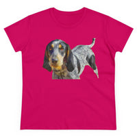 Bluetick Coonhound Women's Midweight Cotton Tee