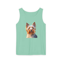 Silky Terrier Unisex Relaxed Fit Garment-Dyed Tank Top