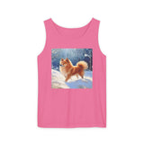 Finnish Spitz Unisex Relaxed Fit Garment-Dyed Tank Top