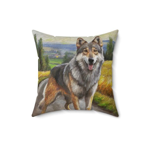 Czechoslovakian Vlciak Wolfdog Throw Pillow