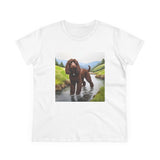 Irish Water Spaniel Women's Midweight Cotton Tee
