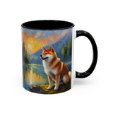 Shiba Inu - Ceramic Accent Coffee Mug - 2 Sizes