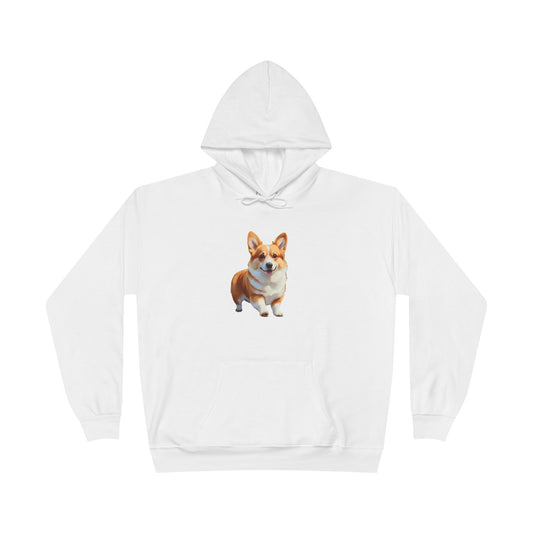Welsh Corgie Puppy - Unisex Fleece Lined Pullover Hoodie Sweatshirt