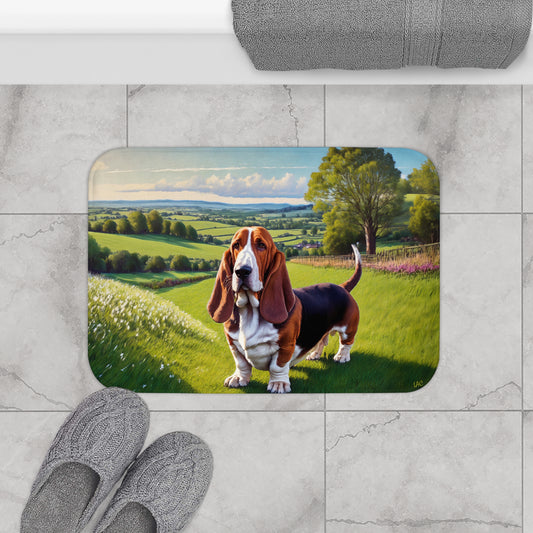 Basset Hound Bathroom Rug Mat – Where Art Meets Comfort