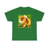 Pomeranian 'Pom Pom' Unisex Heavy Cotton Tee