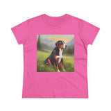 Greater Swiss Mountain Dog Women's Midweight Cotton Tee