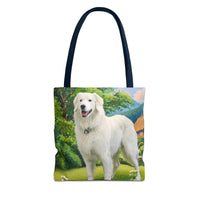 Hungarian Kuvasz Polyester Tote Bag (AOP)