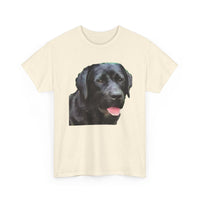 Black Labrador Retriever 'Rizzo' Unisex Heavy Cotton Tee