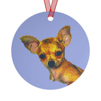 Chihuahua 'Belle' Metal Ornaments