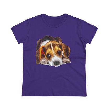 Beagle 'Daisy May' Women's Midweight Cotton Tee