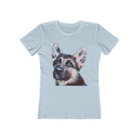 German Shepherd 'Sly' - Women's Slim Fitted T-Shirt