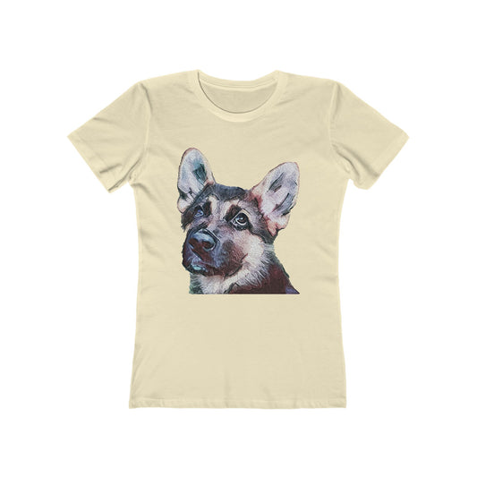 German Shepherd 'Sly' - Women's Slim Fitted T-Shirt